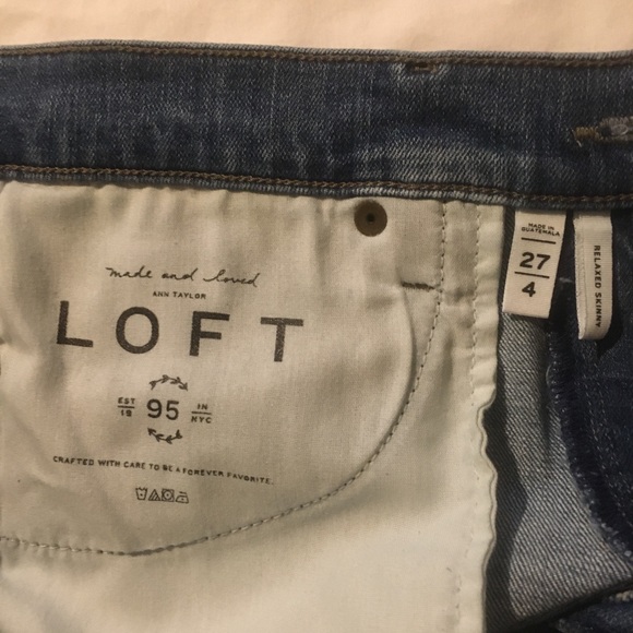 ANN TAYLOR LOFT Relaxed Skinny Jeans Size:27  4 - Picture 8 of 8
